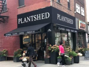 awning new york city storefront the Plantshed