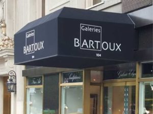 commercial awning for Bartoux Galeries awnings new york