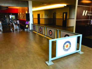 cafe barriers for restaurant indoors
